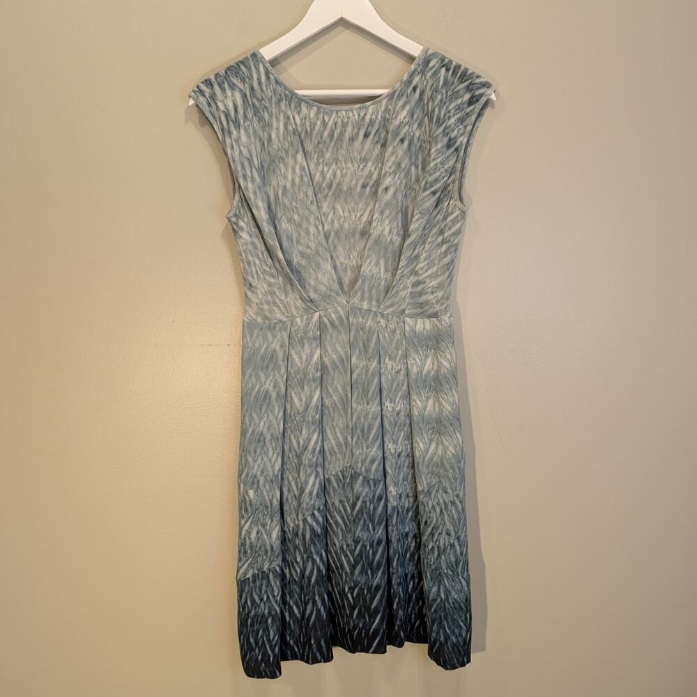 JF & Son Silk Dress Grey Tones Casual Classic Timeless Natural Fiber - Size 6